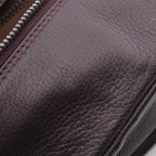 Chanel Line Dark Brown Leather CC Logo Boston — view 6