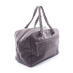 Chanel Line Dark Brown Leather CC Logo Boston — view 2