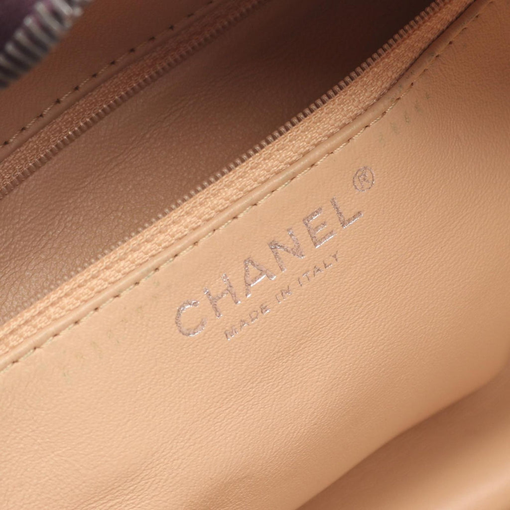 Chanel Line Dark Brown Leather CC Logo Boston — view 4