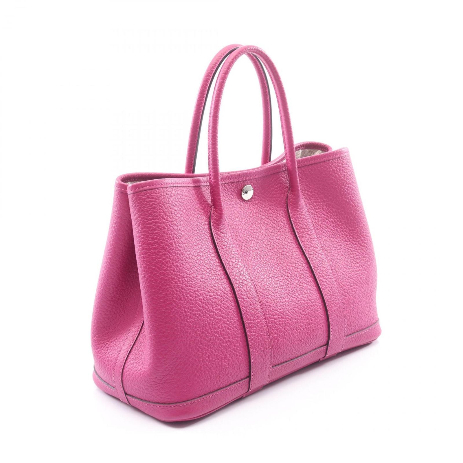 Hermes Tote Garden Party TPM Rose Purple Leather — view 2