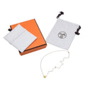 Hermes Mini Pop H Necklace H Pendant Yellow Gold