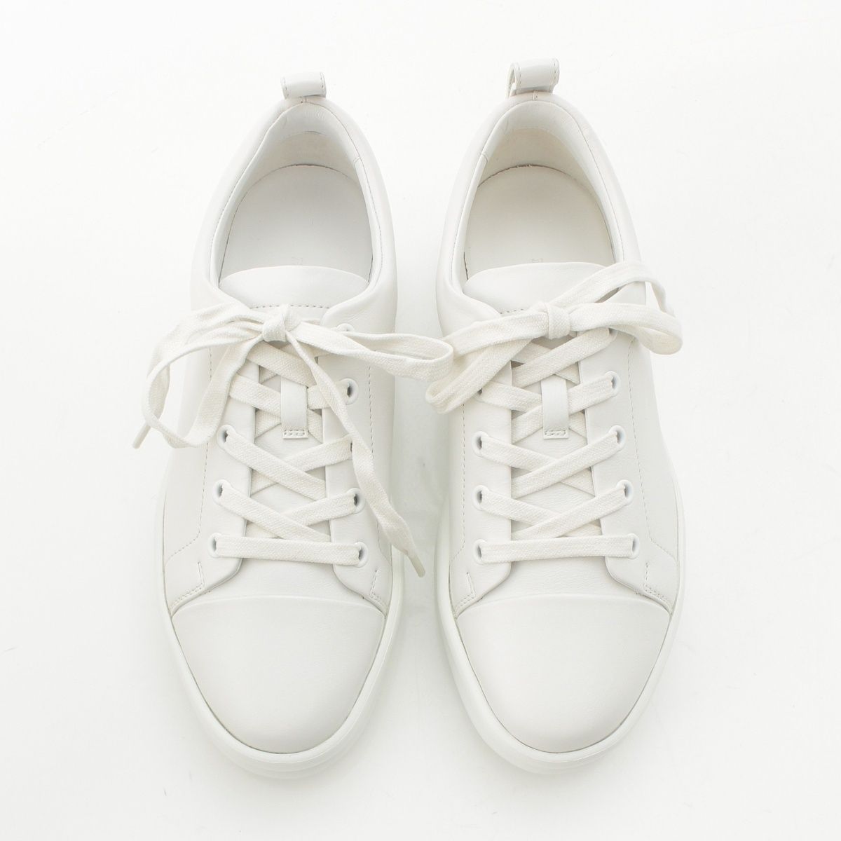 Hermes Happy Leather Sneakers White — view 2