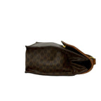 Celine Macadam Blason Triomphe Pattern Leather 2-Way Shoulder Bag Brown — view 6
