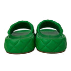 Bottega Veneta Sandals 37 Green Intrecciato Leather — view 3