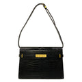Saint Laurent Paris Shoulder Bag Manhattan Black Embossed Removable Strap