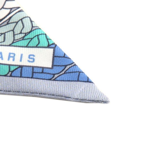 Hermes Twilly Scarf Blue — view 7