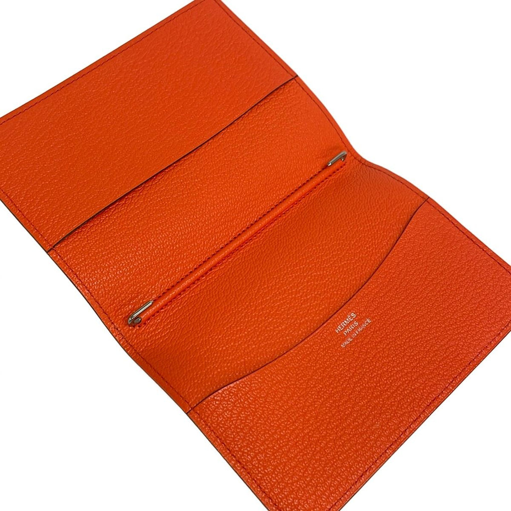 Hermes Notebook Agenda GM Orange Poppy Silver — view 3