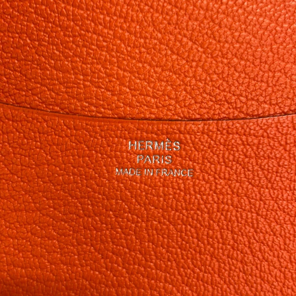 Hermes Notebook Agenda GM Orange Poppy Silver — view 4
