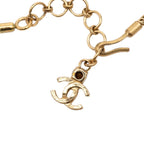 Chanel CC Logo Necklace Gold Multicolor Plated Color Stone — view 4