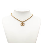 Chanel CC Logo Necklace Gold Multicolor Plated Color Stone — view 7