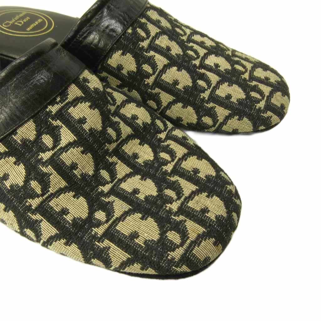 Dior Sandals le Monsieur Trotter Pattern Canvas Contrast Leather — view 3