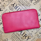 Prada Wallet Saffiano Pink Round Card Coin Billfold — view 4