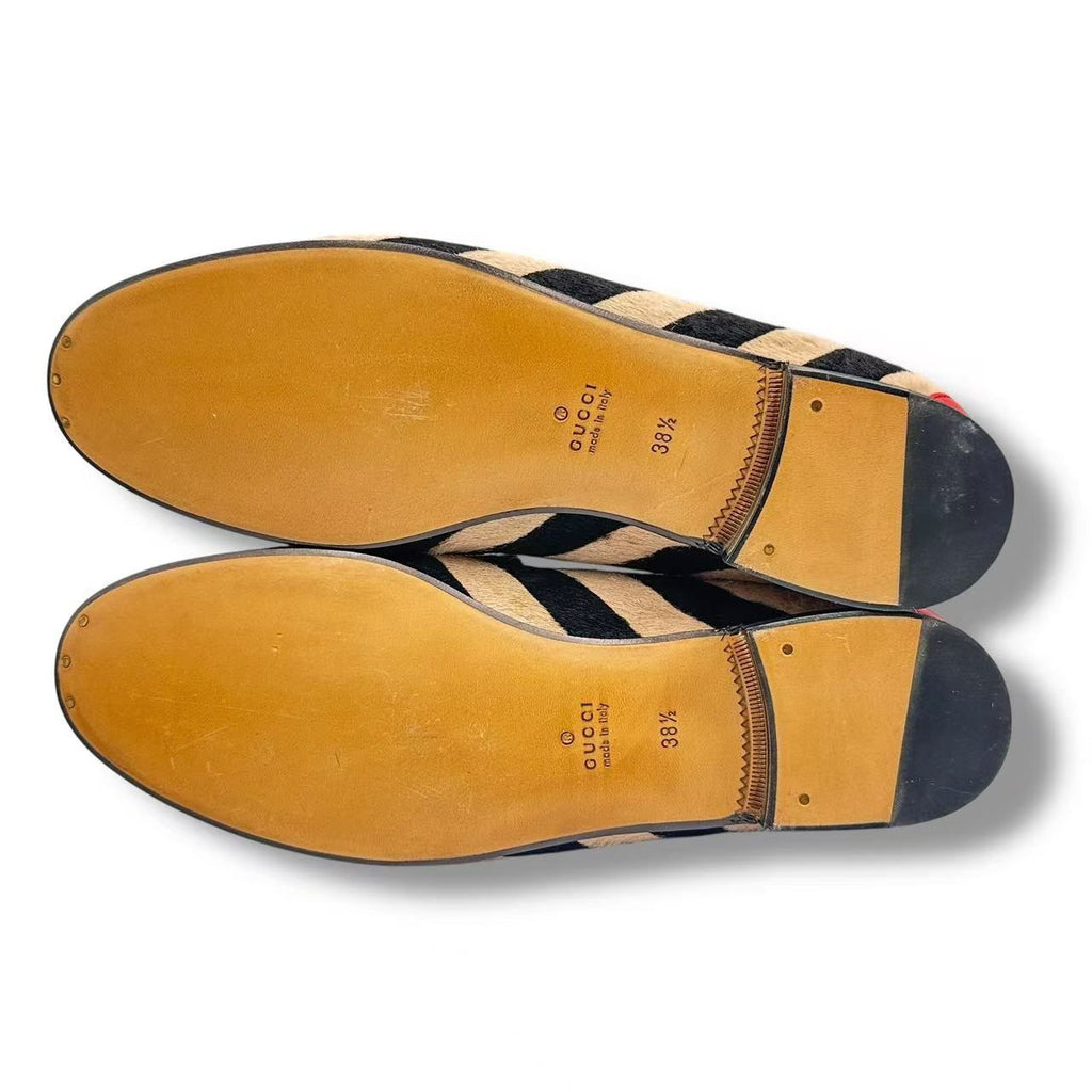 Gucci Loafers Leathe Zebra Pattern Red — view 8