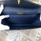 Saint Laurent Clutch Second Handbag Leather Black Pouch — view 8