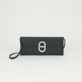 Hermes Chaine D'ancre Tougo Wallet Epsom Noir Black Silver Veau
