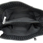 Fendi Zucchino Handbag Canvas Leather Black — view 7