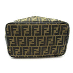 Fendi Zucca Vanity Handbag Canvas Leather Brown — view 6