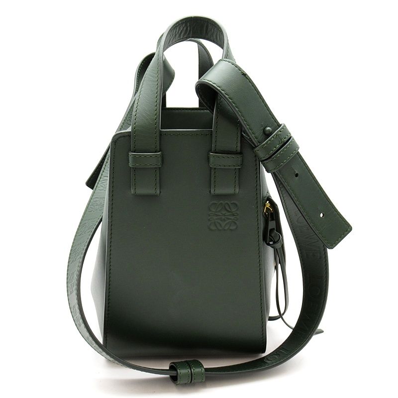Loewe Hammock Compact Soft Gray Calfskin Shoulder Bag Vintage