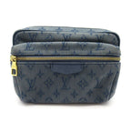 Louis Vuitton Bam Outdoor Monogram Denim Belt Bag Blue