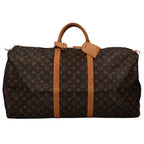 Louis Vuitton Keepall 60 Monogram Boston Bag Brown — view 4