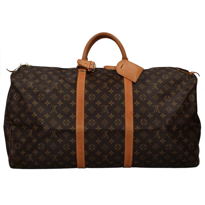 Louis Vuitton Keepall 60 Monogram Boston Bag Brown — view 4