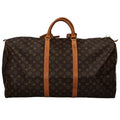 Louis Vuitton Keepall 60 Monogram Boston Bag Brown