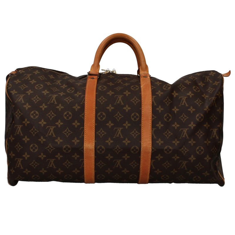 Louis Vuitton Keepall 55 Monogram Boston Bag Brown — view 4