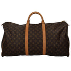 Louis Vuitton Keepall 60 Monogram Boston Bag Brown — view 4