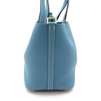 Hermes Picotin Lock PM Taurillon Clemence Handbag New Blue Jean — view 5