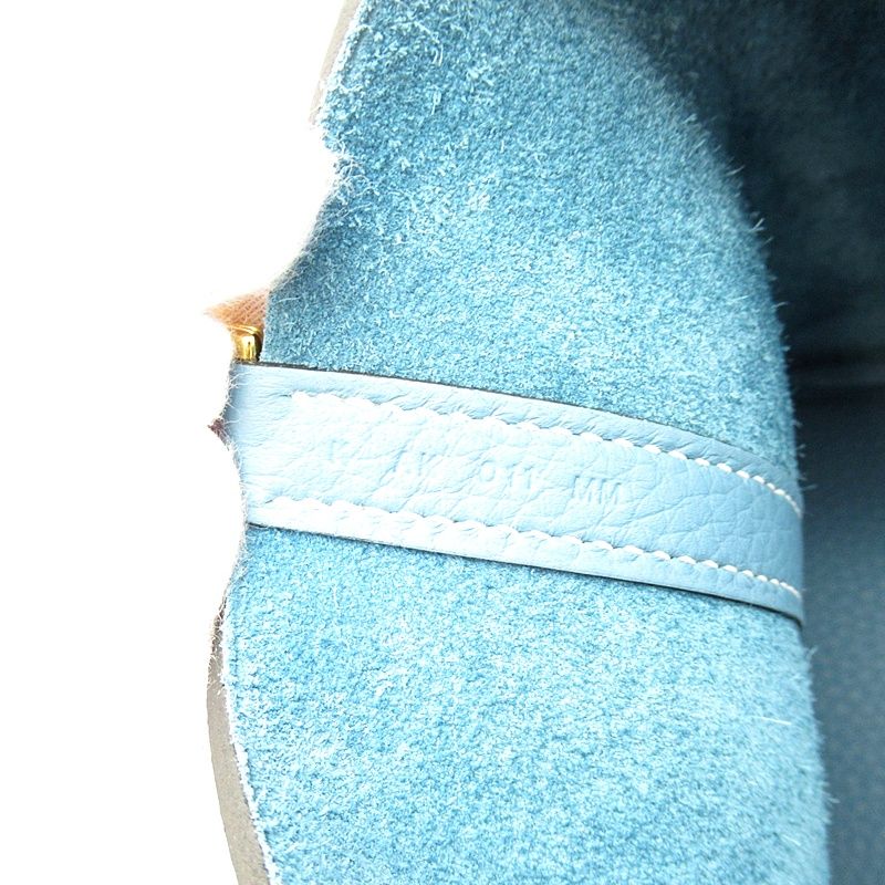 Hermes Picotin Lock PM Taurillon Clemence Handbag New Blue Jean — view 8
