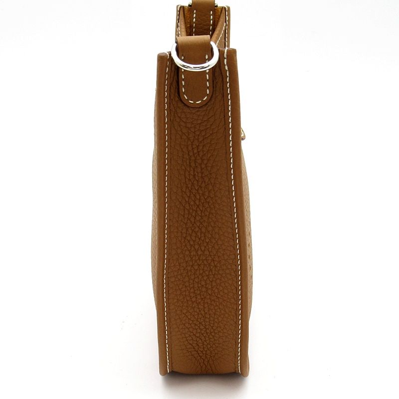 Hermes Evelyne TPM Amazon Taurillon Clemence Shoulder Bag Gold — view 4