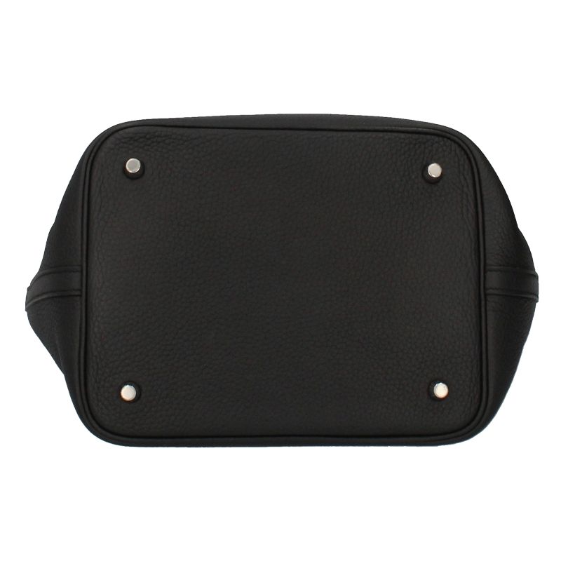 Hermes Picotin Lock Taurillon Clemence Handbag Noir — view 6
