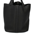 Hermes Picotin Lock Taurillon Clemence Handbag Noir — view 5