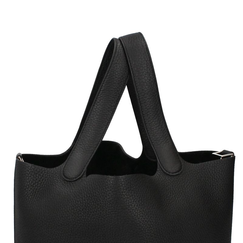 Hermes Picotin Lock Taurillon Clemence Handbag Noir — view 2