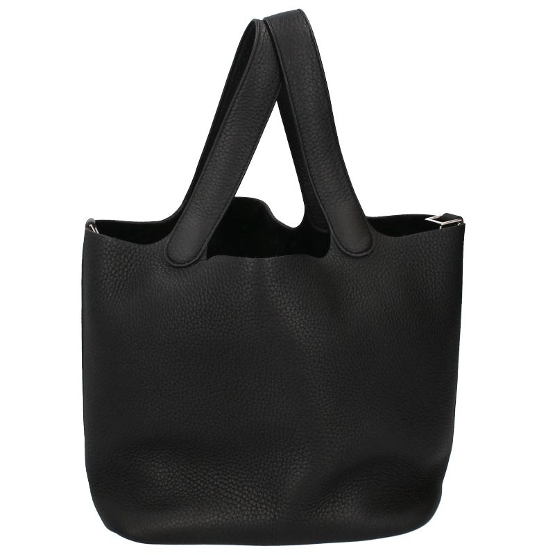 Hermes Picotin Lock Taurillon Clemence Handbag Noir