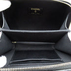 Chanel Quilted Vanity Mini Chain Shoulder Lambskin Bag Black — view 7