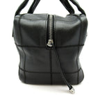 Chanel Choco Bar Line Mini Boston Bag Soft Caviar Leather Black — view 4