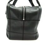 Chanel Choco Bar Line Mini Boston Bag Soft Caviar Leather Black — view 2
