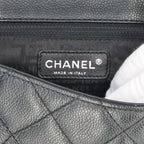 Chanel 2.55 Quilted Handbag Caviar Leather Black — view 8