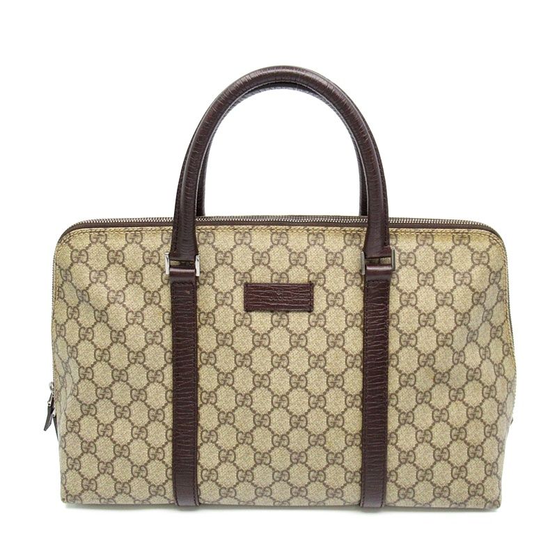 Gucci GG Supreme Boston Bag Brown
