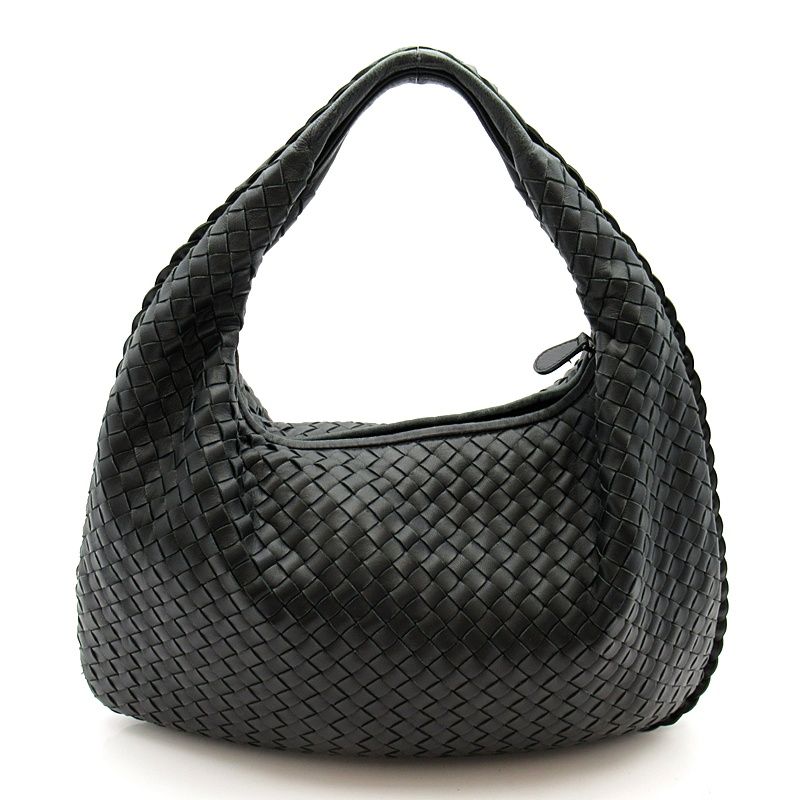 Bottega Veneta Hobo Shoulder Handbag Intrecciato Black — view 4