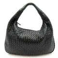Bottega Veneta Hobo Shoulder Handbag Intrecciato Black