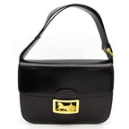 Celine Carriage Shoulder Bag Calf Black