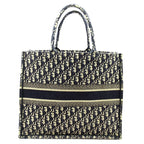 Dior Oblique Book Tote Large Canvas Navy — view 4