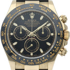 Rolex Cosmograph Daytona Watch Box 18k Yellow Gold Rubber Black Polished