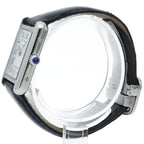 Cartier Tank Solo SM Watch SS Leather White Polished — view 3