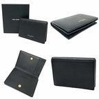 Saint Laurent Paris Card Case Business Holder Leather Black — view 2
