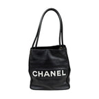 Chanel Camellia Tote Leather Black — view 3