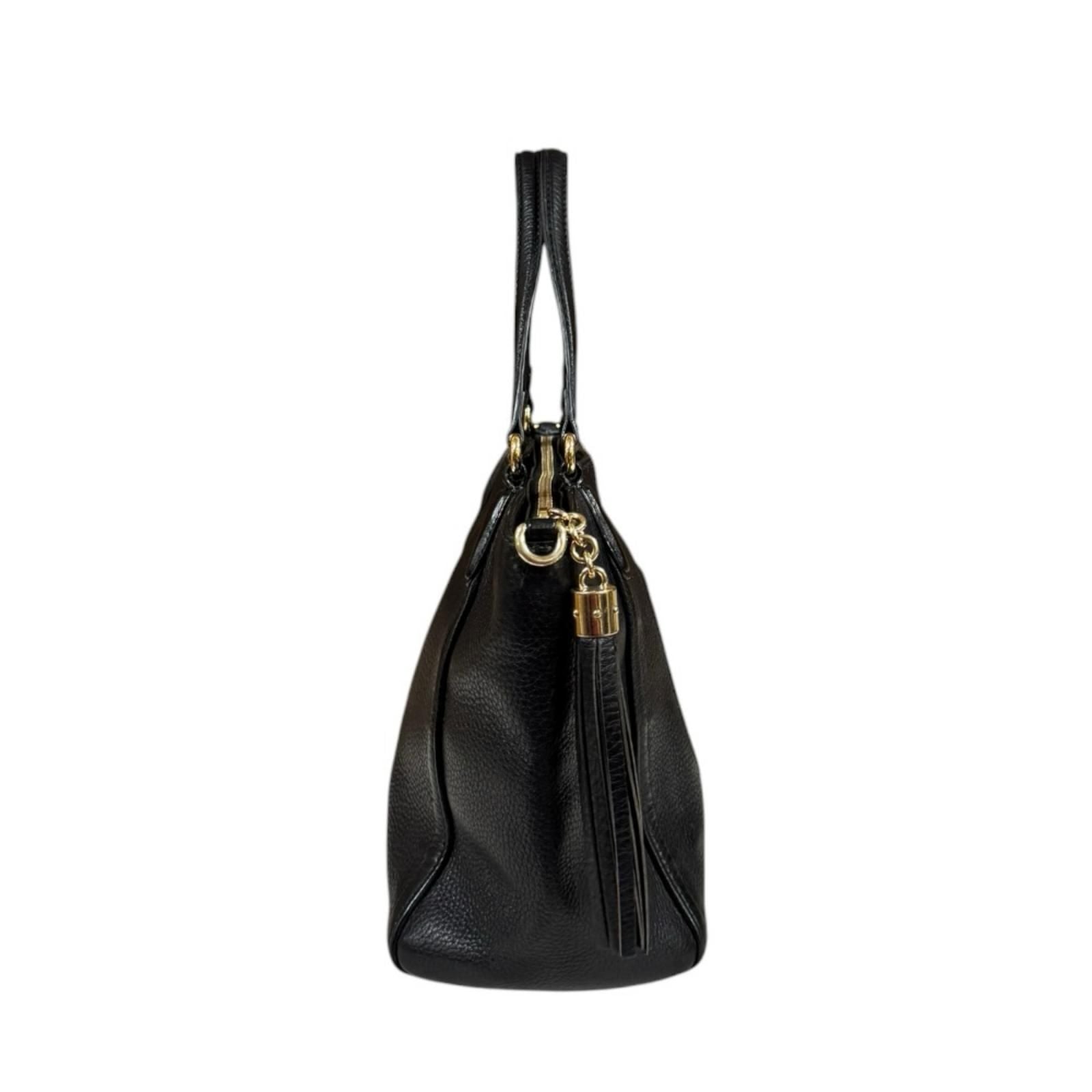 Gucci Soho Shoulder Bag Leather Black — view 4
