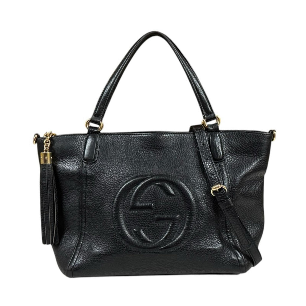 Gucci Soho Shoulder Bag Leather Black